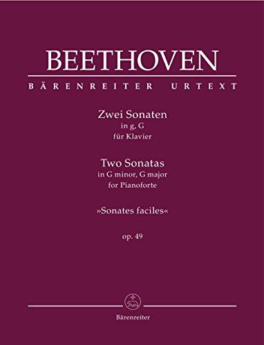 Zwei Sonaten für Klavier g-Moll, G-Dur op. 49 -Sonates faciles-. Spielpartitur, Sammelband, BÄRENREITER URTEXT